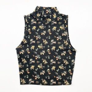 Forever 21 black floral print top